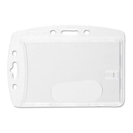 Durable Office Products Durable Badge Holder, Vertical/Horizontal, Polystyrene, 10/Pack 890519